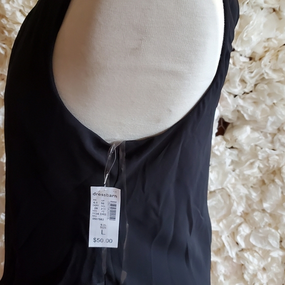 Nwt established 1962 diamond crusted sleeveless black layered top - Picture 6 of 11
